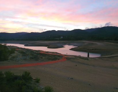 Vidange du lac de Saint-Ferréol en 2016