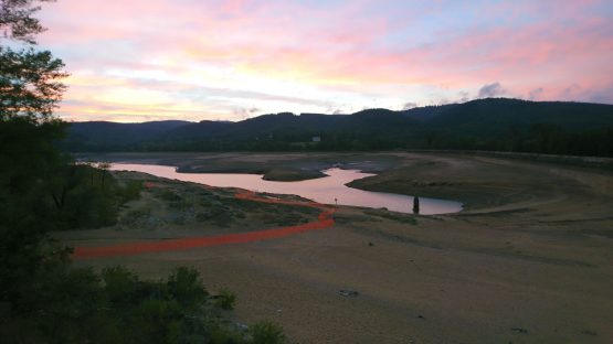 Vidange du lac de Saint-Ferréol en 2016